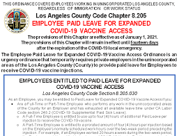 covid 19 vaccine paid leave consumer