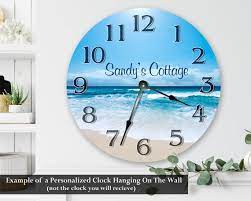 Weathered Beachy Boards Wall Clock