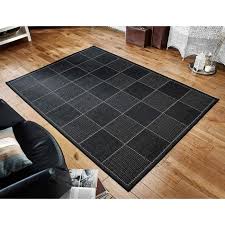 checked flat weave rug black rugs