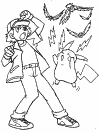 I originally drew these pokemon coloring pages back when my son was young enough to actually consider coloring them. Pokemon Ash 1