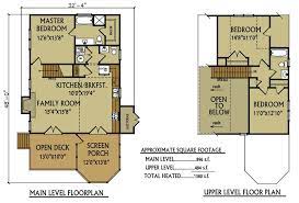 Small Cabin Floor Plan 3 Bedroom