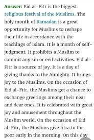 paragraph on eid ul fitr brainly in