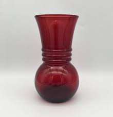 Royal Ruby Ruby Red Glass Harding Vase