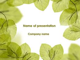 Lucid Leaves Powerpoint Template