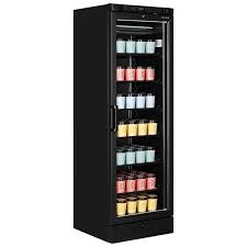 Single Glass Door Black Display Freezer