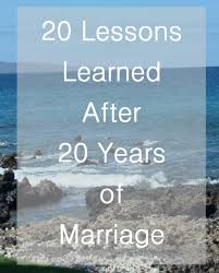 20 lessons from 20 years of marriage