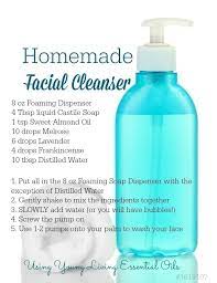 homemade cleanser with essential