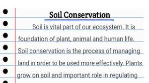 essay on soil conservation paragraph on