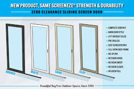 the zero clearance sliding screen door