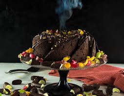 double chocolate volcano cake