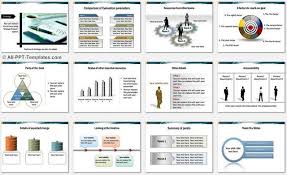 Powerpoint Target Report Template Colorful