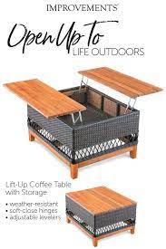 Lift Top Outdoor Table Clearance 52