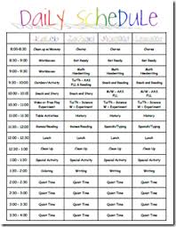 Daily Schedule From Homeschooler Kids Schedule Homeschool