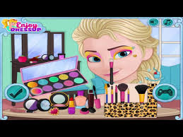 now and then elsa makeup frozen games
