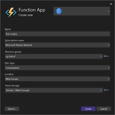 publishing your first c azure function