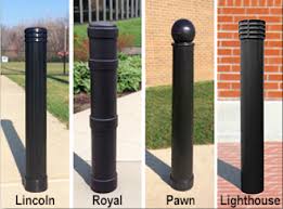 Decorative 2 piece post cover half set that fits around existing posts. Decorative Bollard Covers