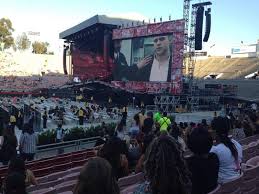 Rose Bowl Section 19 H Row 9 Seat 114 One Direction Tour