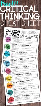    Activities for Developing Critical Thinking Skills SlideShare Terrific Mini Guide to Help Students Think Critically   Educational  Technology and Mobile Learning   critical thinking