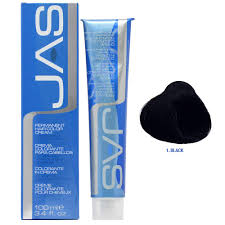 Jas Permanent Hair Color Cream With Vitamin C 3 4 Oz Jas Color Black 1