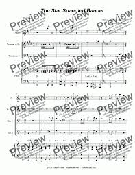 2 trumpets, 1 horn, 1 trombone, 1 tuba (1). The Star Spangled Banner Trombone Duet Download Sheet Music Pdf