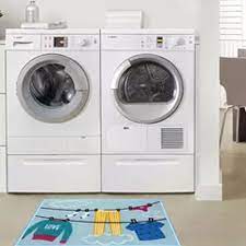 Kit tapete lavanderia paradise único cama e banho, tapete para banheiro, área de serviç. Tapete Area De Servico Laundry Love Kapazi 50x70cm Casa