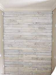 Diy White Washed Pallet Wall Pallet