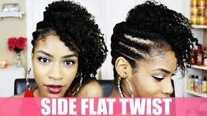 The perk of having thick and healthy hair is that it looks beautiful with little to no effort. Side Flat Twist Hairstyle On Natural Hair Youtube