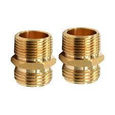 Dyiom 3 4 In Ght Male X 3 4 In Npt Male Garden Hose Brass Hose Connector 2 Pack