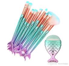 mermaid makeup brushes set