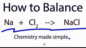 how to balance na cl2 nacl you