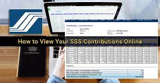 checking your sss contributions