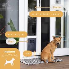 White Glass Patio Pet Door Al Safe