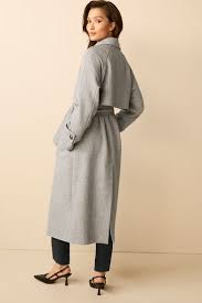 Buy Grey Relaxed Crepe Double Ted