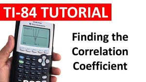 Finding The Correlation Coefficient On