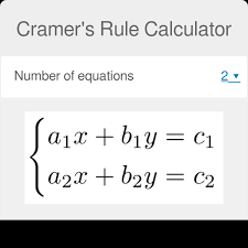 cramer s rule calculator