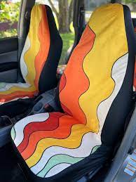Retro Stripes Car Seat Covers Retro Car