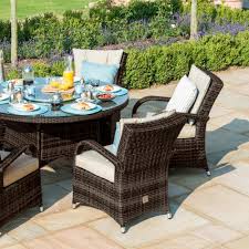 texas 8 seat round dining set with