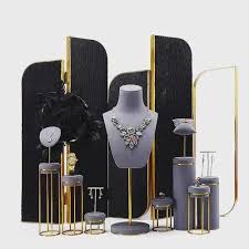 fiber jewellery display stand set