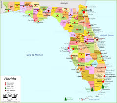 florida state map usa detailed maps