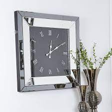 Mirror Wall Clock Square Wall Clock