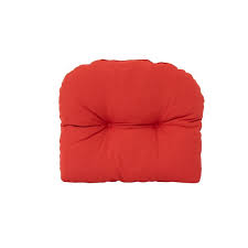 3 Piece Red Patio Loveseat Cushion