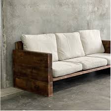 Wood Decor 3 Seater Outdoor Sofa Rustic