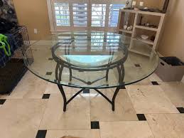 60 Inch Round Glass Dining Table