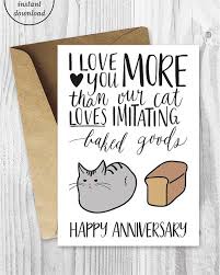 Funny valentines day cards :) a fun image sharing community. Valentine S Day Card Cat Anniversary Card I Loaf You For Wife Or Boyfriend Husband Birthday Card Girlfriend Funny Cat Card Paper Party Supplies Paper