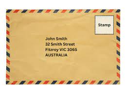 how to send a letter to australia e snail