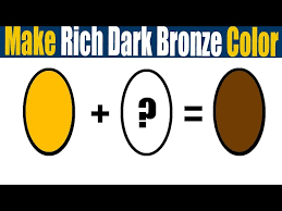 Color Mixing To Make Rich Dark Bronze