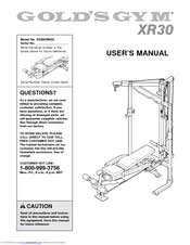 gold s gym xr30 manuals manualslib