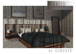 sanur bedroom set by sundays sims