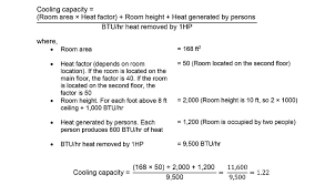 estimate the air conditioner capacity