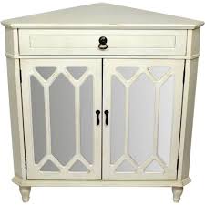 Shop with confidence on ebay! Homeroots Shelly Assembled Antique White Glass Corner Utility Cabinet With Drawer And 2 Door 291903 The Home Depot